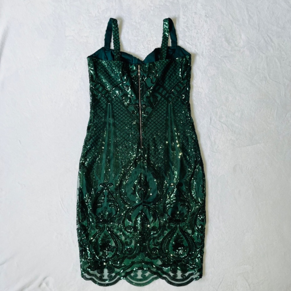 🇺🇦Lace Cocktail dress Dark Green Exclusive - Picture 11 of 11